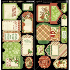 Graphic 45 tags  t'was the night before Christmas