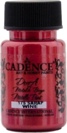 Cadence Dora Metallic Acrylverf – Wine met diepe bordeauxglans