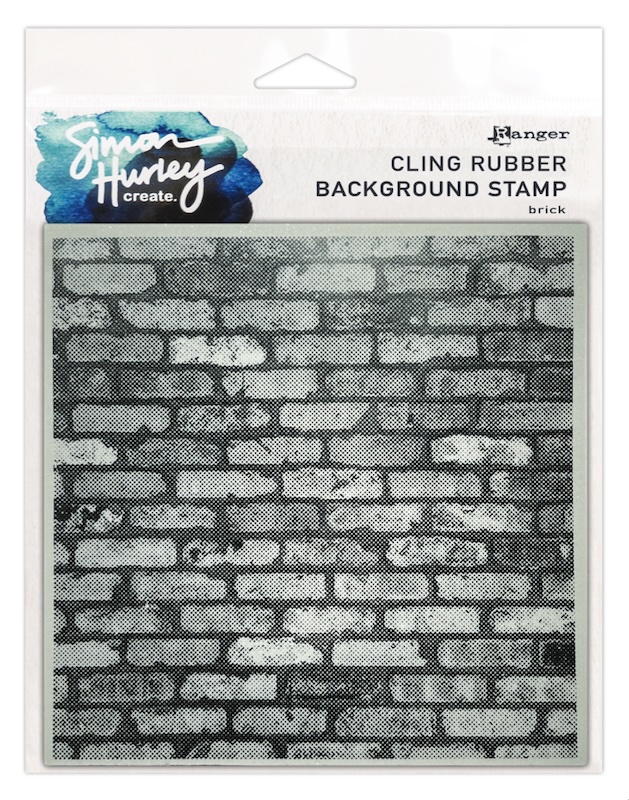 🧱 Simon Hurley Brick Background Stamp – stoere structuur in één afdruk