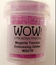 WOW embossing powder Maghenta twinkle WS 27R