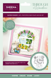 Sheena Douglass Easter window stamp and die set