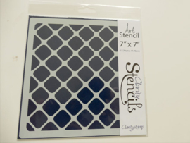 Clarity stencil  lattice    7"x7"