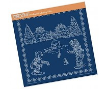 Clarity groovi plate winter scene children