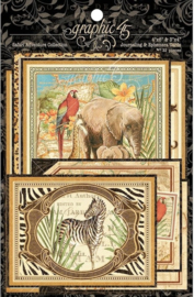 Graphic 45 journaling cards afari adventure