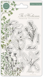 Craft Consortium clear stamp herb