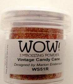 WOW embossing powder vintage candy -cane WS 51R