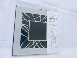 Clarity stencil  FLARE FRAME  7" X 7".     29