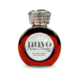 Nuvo Pure Sheen Glitter Scarlet Red – Dieprode glitter voor een luxe afwerking