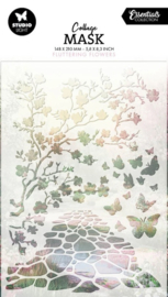 Creëer bloemige texturen met de Fluttering Flowers Stencil van Studio Light