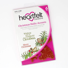 Heartfelt Creations Christmas Holly Accents bundel kopen – stempel + snijmal met 10% korting