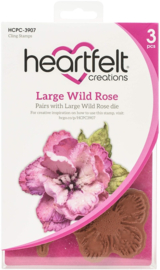 Heartfelt Creations Large Wild Rose stempelset kopen – volle, expressieve bloemen voor kaarten met impact