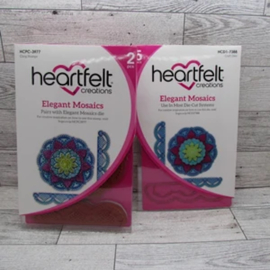Heartfelt Creations Elegant Mosaics bundel kopen – stempel + snijmal met 10% korting
