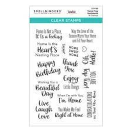Spellbinders Stempelset Tiered Tray Sentiments STP-165 – Kleine teksten voor elke gelegenheid