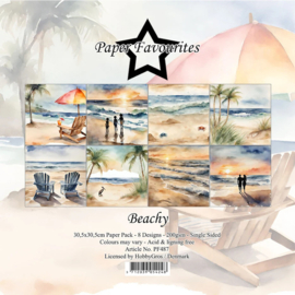 paper favourites paper pad 12"x12" beachy