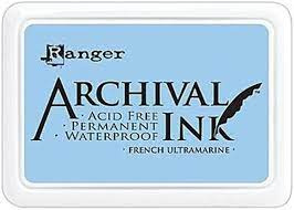 Ranger archival ink pad french ultramarine
