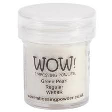 WOW embossing powder green pearl WE 08R