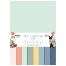 the paper boutique  it's cat's life colour cardstock