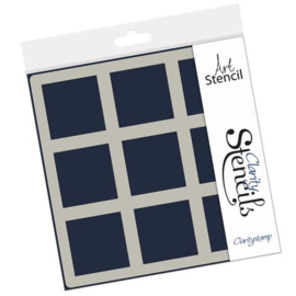 Clarity stencil   FRAMEWORK SQUARES 7" X 7" . 107