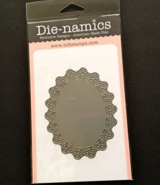 Die-Namics oval dainty dolly MFT 1458