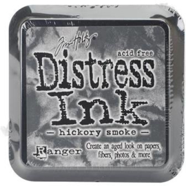 Distress Ink Hickory Smoke – Tim Holtz | Zachtgrijze inkt voor vintage en subtiele effecten