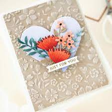 Spellbinders 3 D embossing folder  flower frenzy