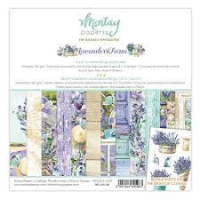 Mintay papers  paper pad   lavender farm 12 x 12"