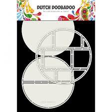 Dutch Doobadoo  stencil  art easel card circle
