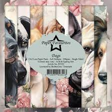 Paper Favourites Paper Pack  Dogs 12x12 Inch (PF452)