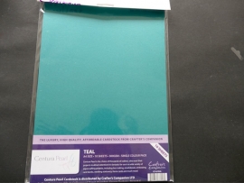 crafters companion parelmoer cardstock teal