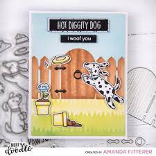 Heffy Doodle die cut hot diggity dog