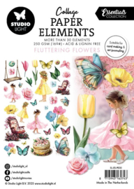 Laat je creaties bloeien met Studio Light Collage Elements – Fluttering Flowers