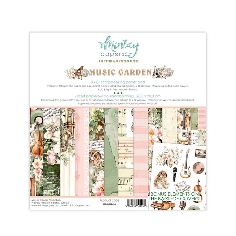 🖼️ Mintay Papers 8x8" – Creatief papier vol sfeer en detail