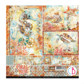 ciao bella paper pad 8x8" coral reef