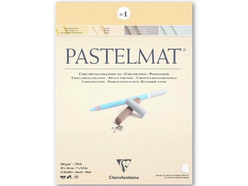 Clairefontaine Pastelmat Papier: premium papier voor zachte pastelkunst in diverse kleuren en formaten