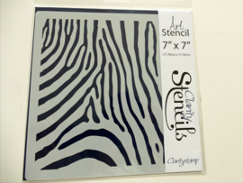 ZEBRA STRIPES STENCIL 7" X 7".     65