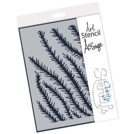 Clarity stencil  PINE NEEDLE  A5.      9