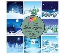 winter snow scene dixi craft toppers paper pad