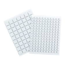 white foam squares mix 1 mm