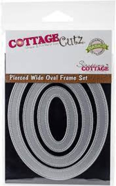 Cottage  Cutz die  stitched wide oval frame set