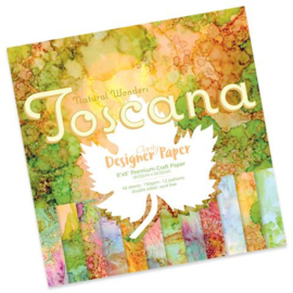 Clarity TOSCANA DESIGNER PAPER PACK 8" X 8"