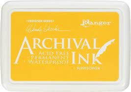Ranger sunflower archival ink pad