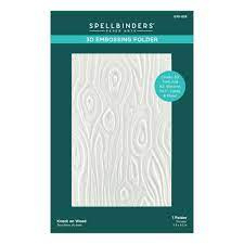 Spellbinders 3 D embossing folder  knock on