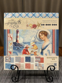 Graphic 45 By the Sea 12x12 Collection – Zomers vintage papier vol zee, strand en nostalgie