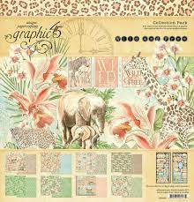 graphic 45 paper pad  12 x 12"  wild and free