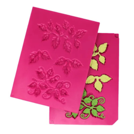 3 D leafy accents shaping mold