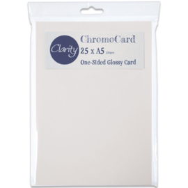 Clarity card chromo  one sided glossy card 25 stuks