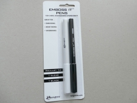 Ranger emboss it pens 1 zwart en een clear