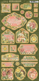 graphic 45 chipboard garden goddess collection