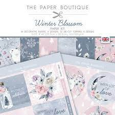 the paper boutique  winter blossom paper kit