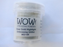 WOW embossing powder clear gold highlight WS14R